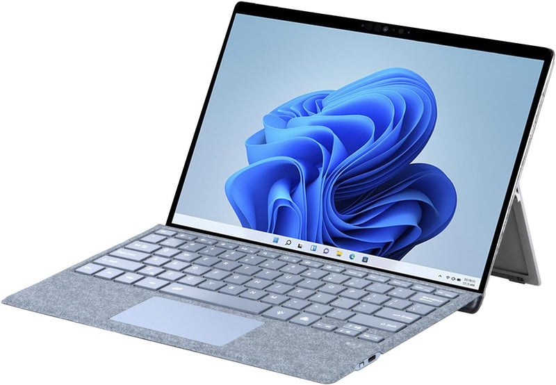 Mobee Type Cover for Microsoft Surface Pro 7+/ Pro 7 / Pro 6 / Pro 5 / Pro 4 / Pro 3, Bluetooch Type Keyboard with Multi-Touch Trackpad, Ultra Silm (Ice Blue with Backlit) - Image 5